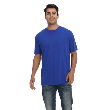 Zfeel Short Sleeve Super-Soft Blank T-Shirt for Men, Ideal for DTG, Heat Transfers & Embroidery, Royal, XL