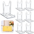 thumbnail image 1 of Zgui 6 Packs Adjustable Purse Display Stand Clear Acrylic Handbag Stand Holder for Wallet Purses Handbag Bag Jewelry Display Organizer for Party Weddings Home Decoration Birthdays A418, 1 of 6