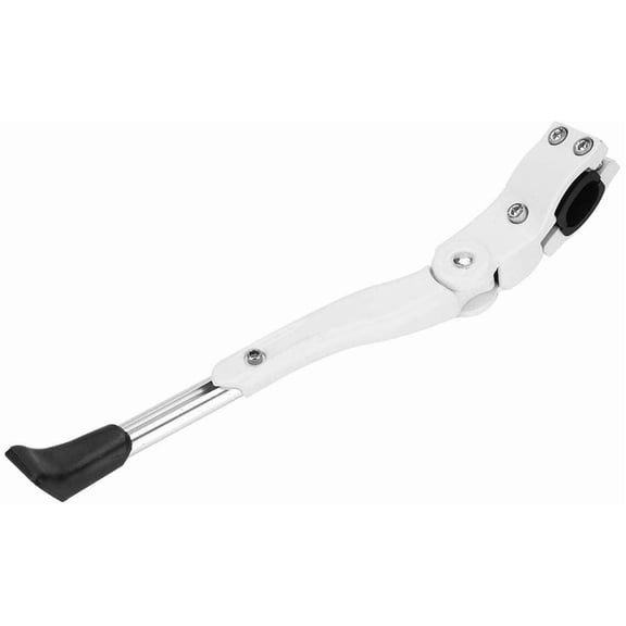 Zgui Kick Stand, Universal White Aluminum Alloy Kick Stand Cycling Kick Stand for All Kinds of Mountain Bike, Road 16inch 20inch 24inch 26inch(White) A418