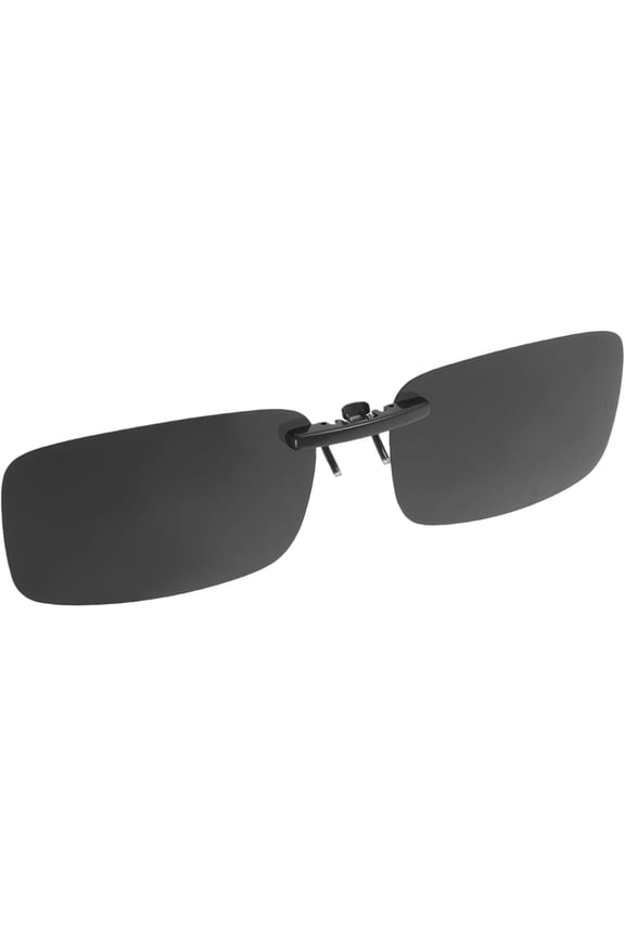 Yoqb Clip-on Sunglasses Clip on Sunglasses Women Rimless Polarized Sunglasses Clip Snap Sunglasses Flip on Sunglasses Clip on Sunglasses for Eyeglasses Clip on Shades Black A110