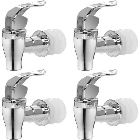 Zgui Spigot for Beverage Dispenser, 4 Pack Drink Dispenser Spigot Replacement Parts Beverage Dispenser Spout Drink Spigot Iced Drink Water Dispenser Faucet A418