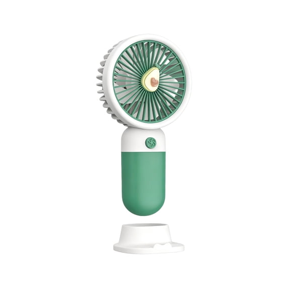 Zguuel Avocado Shaped Handheld Fan, Cute USB Rechargeable Mini Fruit Fan with 3 Speeds, Portable Personal Cooling Fan for Kids Girls Summer Travel