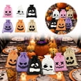 thumbnail image 1 of Zguuel Halloween Gift Bags with Handles, 12-Pack Spooky Goodie Bags for Treats Candy Party Favors, Halloween Party Favor Bags with Halloween Designs, Trick or Treat Gift Bags Bulk, 1 of 6