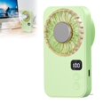 thumbnail image 1 of Zguuel Ice Cooling Handheld Fan, Semiconductor Ice Plate Fan with Digital Display & Turbo Speed, Rechargeable Personal Fan for Travel, Outdoor, Summer Heat Relief, 1 of 5