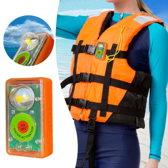 > Zguuel Life Jacket Light, LED Water Activated Automatic Strobe Light, Marine Rescue Safety Light for Life Vests, Boating, Kayaking & Night Water Activities
