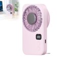 thumbnail image 1 of Zguuel Rechargeable Handheld Fan with Ice Plate, Semiconductor Cooling Turbo Fan with Digital Display & Adjustable Speed, Personal Cooling Fan for Travel, Outdoor, Summer, 1 of 5