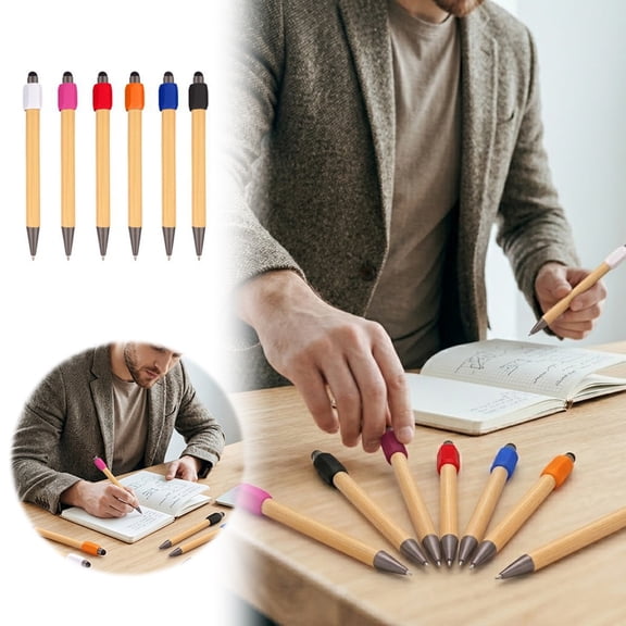 Zguuel Round Stic Xtra Life Ballpoint Pen, Medium Point 1.0MM Black Ink Pens, 1 Pack
