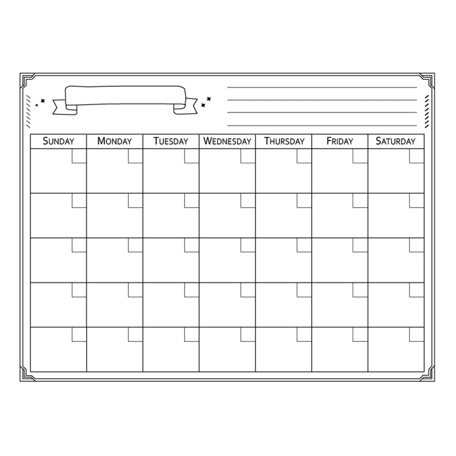 Zgyau Calendar Whiteboard Magnetic Calendars For Refrigerator Family ...