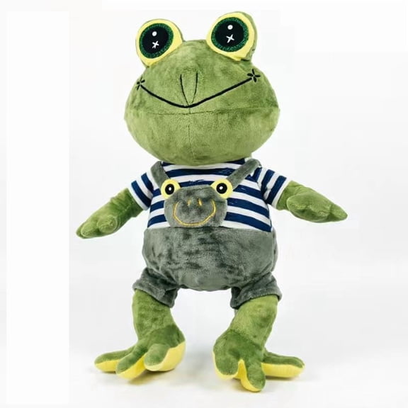Zhab Zhabych Frog Plush Toy, Cute Frog Stuffed Animal with Overalls, Team Spirit CS2 Frog Plushie for Fans, Kids & Adults