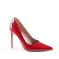 thumbnail image 1 of Zhabtuc Women Sexy High Heels Pointed Toe Stiletto Heels Closed toe Pumps Slip On Heels Prom Shoes Red Size 8, 1 of 6