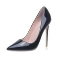 thumbnail image 1 of Zhabtuc Women's Classic Slip On Heels Sexy Pointed Toe Pumps Stiletto Pumps Party Dress Shoes Black Size 9, 1 of 6