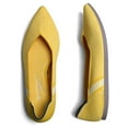 thumbnail image 1 of Zhabtuc Women's Knit Flats, Pointed Toe Breathable Knit Ballet Flats Shoes Yellow Size 7.5, 1 of 5
