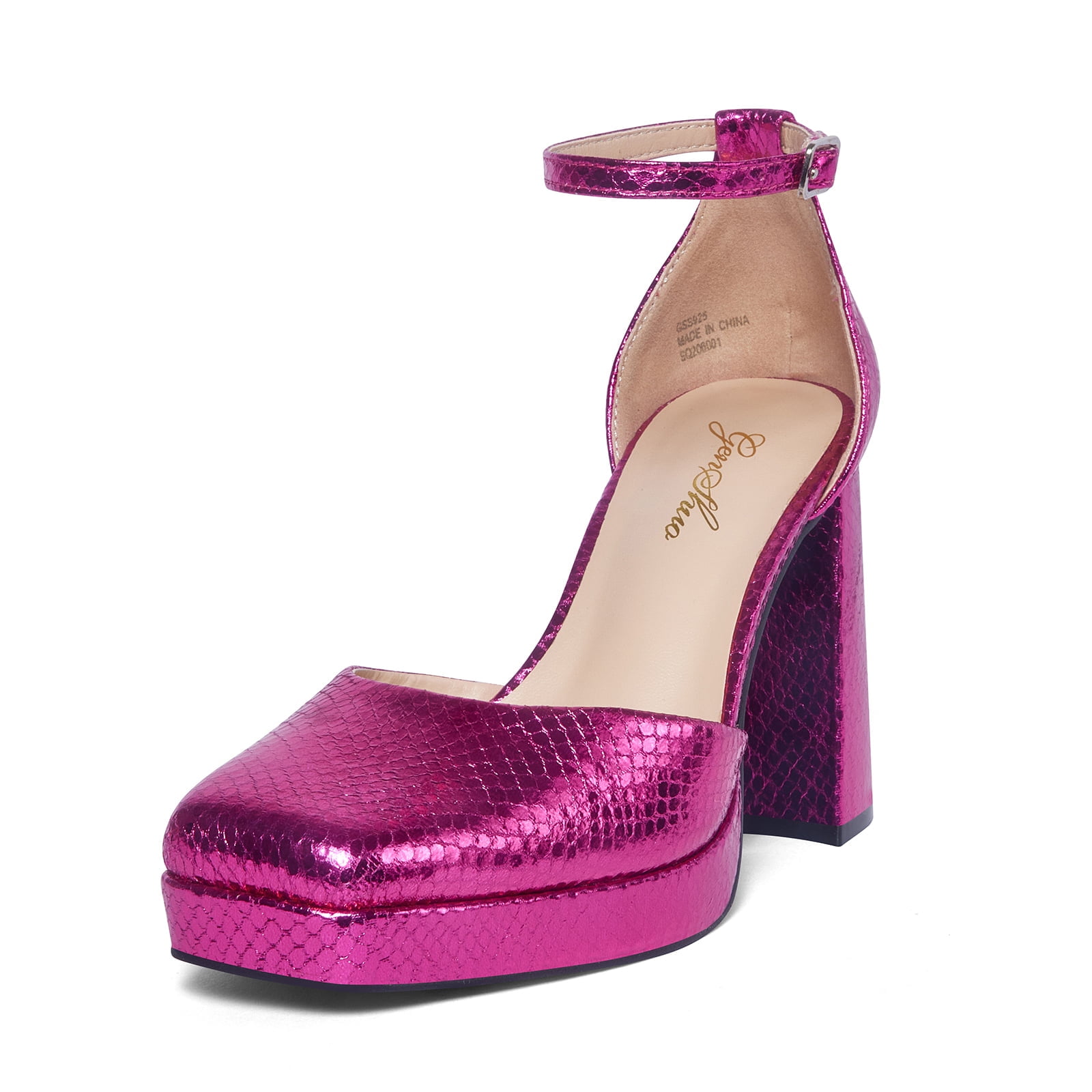 Free Shipping! Zhabtuc Women's Platform Chunky Pumps Heels