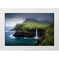 thumbnail image 1 of Zhang, Dennis 18x13 White Modern Wood Framed Museum Art Print Titled - Waterfall, 1 of 4