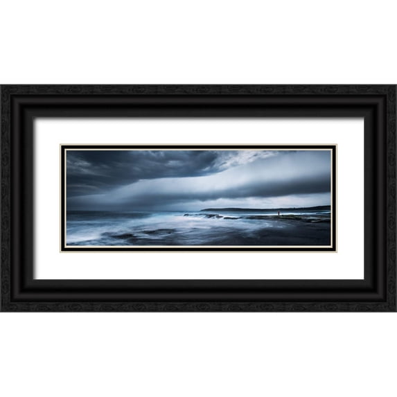 Zhang, Joshua 18x9 Black Ornate Wood Framed with Double Matting Museum Art Print Titled - Witness