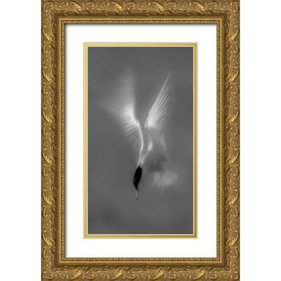 Zhang, Mei 15x24 Gold Ornate Wood Framed with Double Matting Museum Art Print Titled - Searching