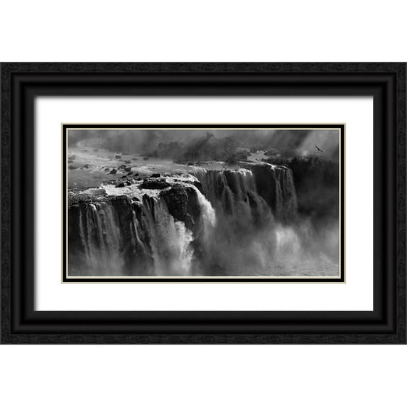 Zhang, Zan 18x12 Black Ornate Wood Framed with Double Matting Museum Art Print Titled - Demonstration Of Power
