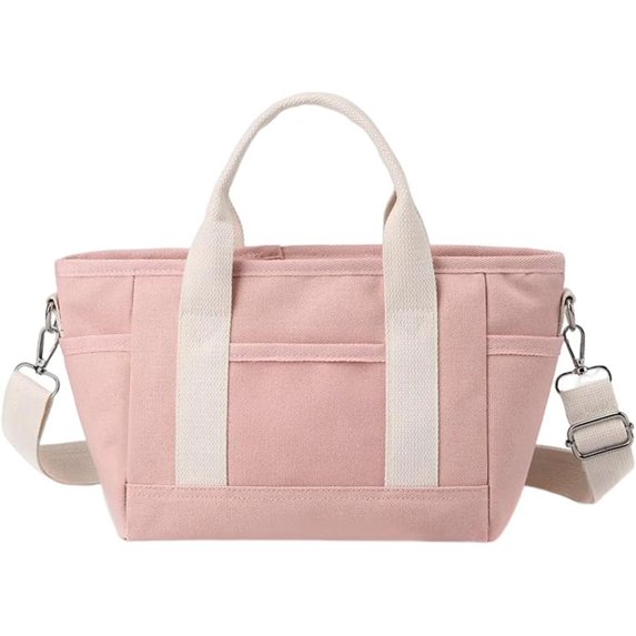 ZhangBaoLin Canvas Hobo Bags for Women Large Capacity Shoulder Tote Bags Handbags Big Satchel Purses Multi-pockets Casual Work Bags