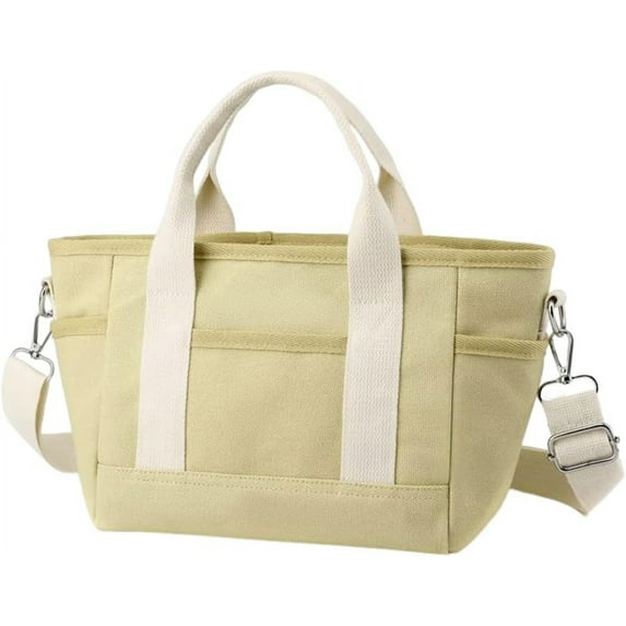 ZhangBaoLin Canvas Hobo Bags for Women Large Capacity Shoulder Tote Bags Handbags Big Satchel Purses Multi-pockets Casual Work Bags