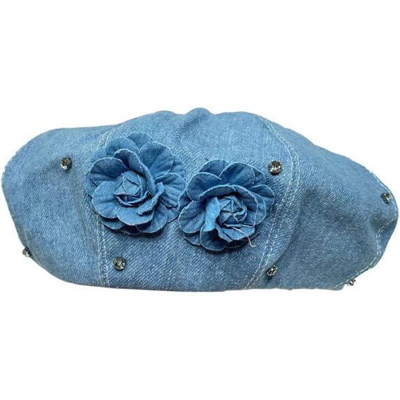 ZhangBaoLin Denim Newsboy Cap Women Students Fashion Painter Hat UV Protection Hat Lightweight Comfy Outdoor