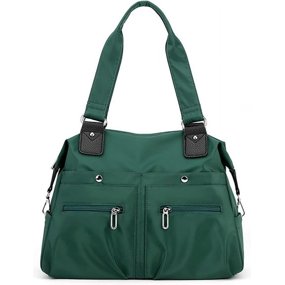 ZhangBaoLin Hobo Bag for Women Nylon Shoulder Bag Largr Capacity Totes Lightweight Multiple Pockets Handbag Travel Top Handle Purse