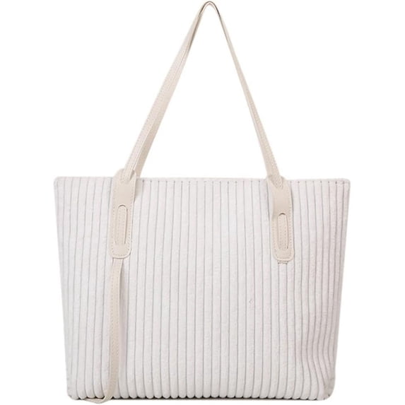 ZhangBaoLin Quilted Hobo Bag Women's Corduroy Shoulder Bag Purse Zipper Handbag Large Capacity Totes Work Top Handle Bag