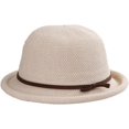 thumbnail image 1 of ZhangBaoLin Straw Sun Hat Women Chic UV Protection Rolled Edge Small Hat Summer Travel Beach Hat, 1 of 5