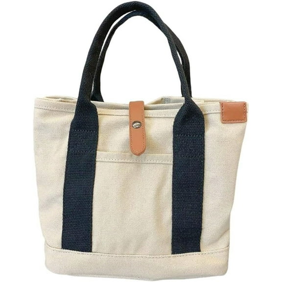 ZhangBaoLin Toto Bag for Women Large Capacity Tote Multi-Pocket Handbag Canvas Purses Bento Bag