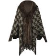thumbnail image 1 of ZhangBaoLin Women Shawl Wrap Cardigan Bohemian Knit Poncho Cape Sweater Coat Winter Fashion Wool Knitwear, 1 of 4