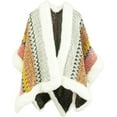 thumbnail image 1 of ZhangBaoLin Knit Poncho Cape Sweater, Women's, 1 of 3