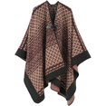 thumbnail image 1 of ZhangBaoLin Women Shawl Wrap Cardigan Poncho Cape Open Front Button Sweater Coat Wool Warm Long Blanket, 1 of 4