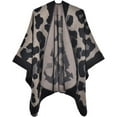 thumbnail image 1 of ZhangBaoLin Women Shawl Wrap Cardigan Poncho Cape Open Front Long Sweater Coat Winter Fall Wool Blanket, 1 of 7
