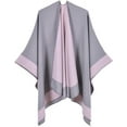 thumbnail image 1 of ZhangBaoLin Women Shawl Wrap Cardigan Poncho Cape Open Front Long Sweater Coat Winter Wool Solid Blanket, 1 of 3