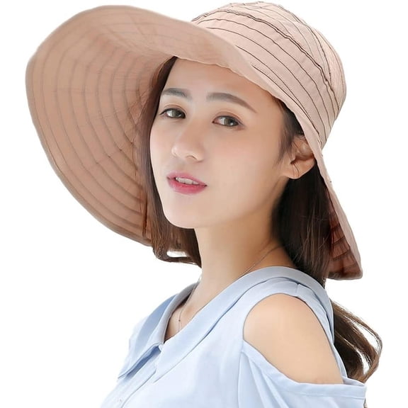 ZhangBaoLin Women Sun Hat Foldable UV Protection Bucket Hat for Cycling Beach Outdoor