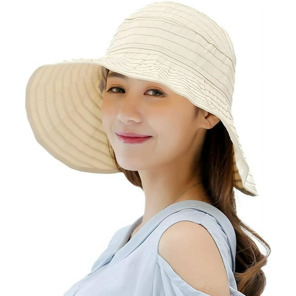 ZhangBaoLin Women Sun Hat Foldable UV Protection Bucket Hat for Cycling Beach Outdoor