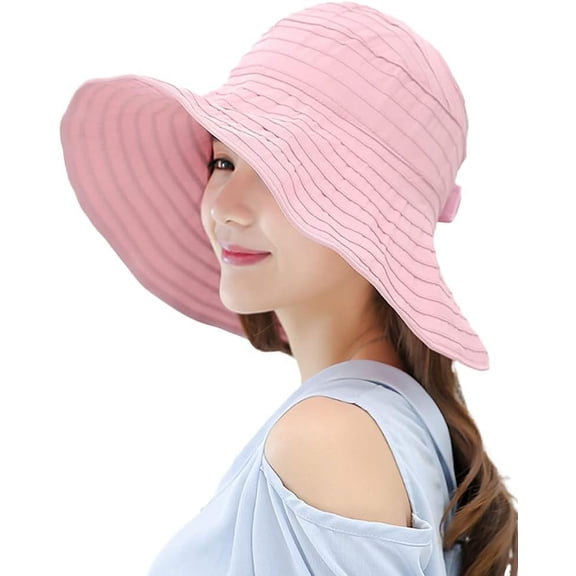 ZhangBaoLin Women Sun Hat Foldable UV Protection Bucket Hat for Cycling Beach Outdoor