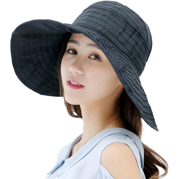ZhangBaoLin Women Sun Hat Foldable UV Protection Bucket Hat for Cycling Beach Outdoor