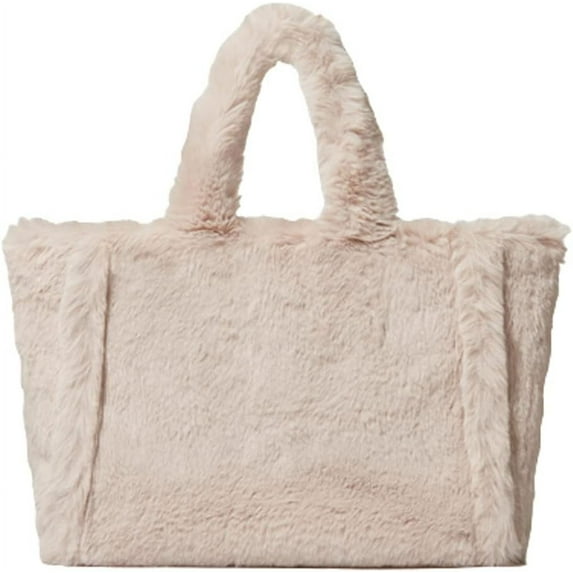 ZhangBaoLin Women Tote Bag Fluffy Faux Fur Handbags Large Capacity Shopping Shoulder Bag Furry Clutch Handbag