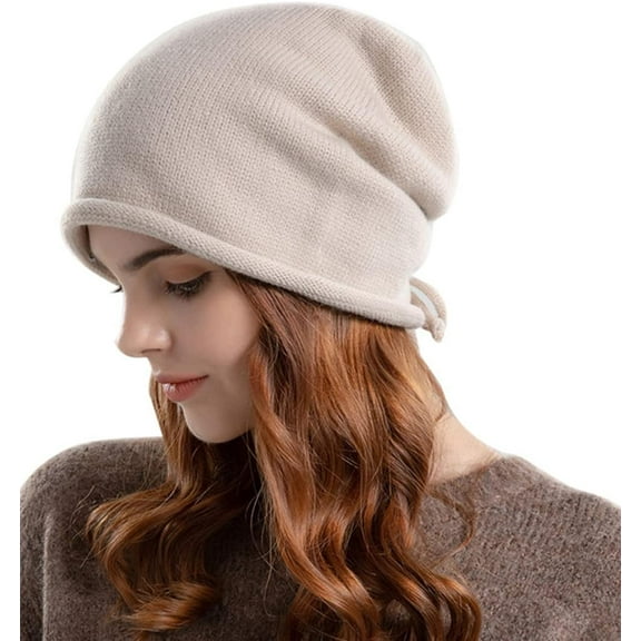 ZhangBaoLin Women Winter Beanie Hats Cable Knit Beanie Soft Lightweight Thick Chunky Cap Soft Slouchy Warm Hat