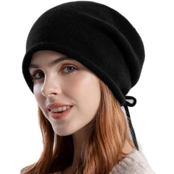 ZhangBaoLin Women Winter Beanie Hats Cable Knit Beanie Soft Lightweight Thick Chunky Cap Soft Slouchy Warm Hat