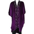 thumbnail image 1 of ZhangBaoLin Women's Gold Velvet Open Front Shawl Wraps Vintage Gastby Blanket Scarf Classic Poncho Cape Cardigan with Rhinestones, 1 of 5