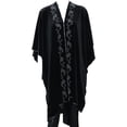 thumbnail image 1 of ZhangBaoLin Women's Gold Velvet Open Front Shawl Wraps Vintage Gastby Blanket Scarf Classic Poncho Cape Cardigan with Rhinestones, 1 of 5