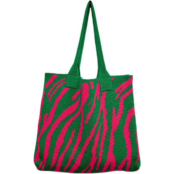 ZhangBaoLin Women's Knitted Shoulder Bag Woven Hobo Bag Large Capacity Handbag Purse Summer Beach Top Handle Bag