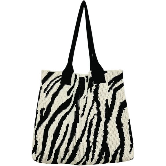 ZhangBaoLin Women's Knitted Shoulder Bag Woven Hobo Bag Large Capacity Handbag Purse Summer Beach Top Handle Bag