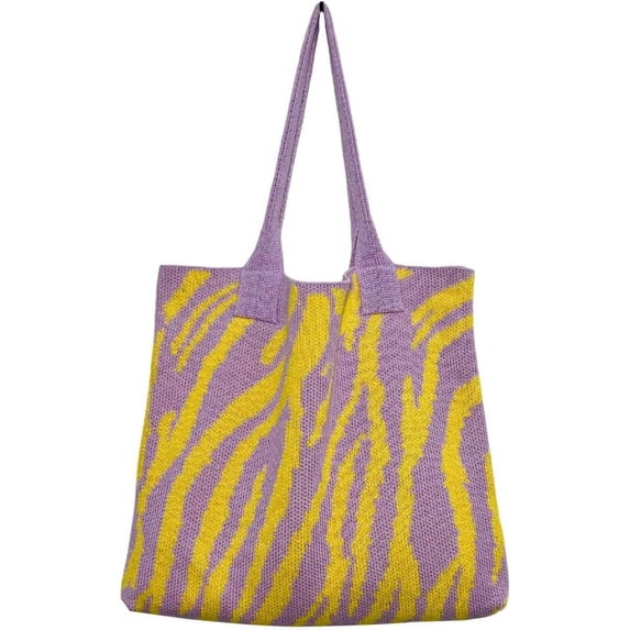 ZhangBaoLin Women's Knitted Shoulder Bag Woven Hobo Bag Large Capacity Handbag Purse Summer Beach Top Handle Bag