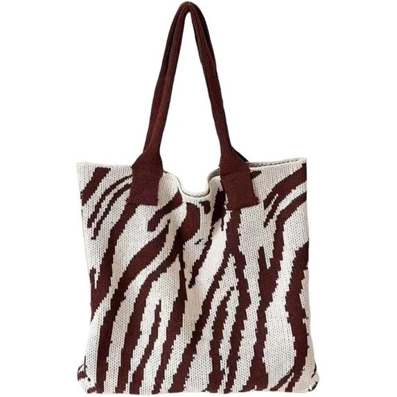 ZhangBaoLin Women's Knitted Shoulder Bag Woven Hobo Bag Large Capacity Handbag Purse Summer Beach Top Handle Bag