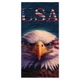 thumbnail image 1 of ZhangC 4th of July Patriotic Beach Towel, 30x60 Inch American Flag Beach Towel, Red White and Blue Patriotic Comfortable Soft Highly Absorbent Towel for Beach Pool Gym Travel Vacation, 1 of 6