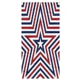 thumbnail image 1 of ZhangC 4th of July Patriotic Beach Towel, 30x60 Inch American Flag Beach Towel, Red White and Blue Patriotic Comfortable Soft Highly Absorbent Towel for Beach Pool Gym Travel Vacation, 1 of 6