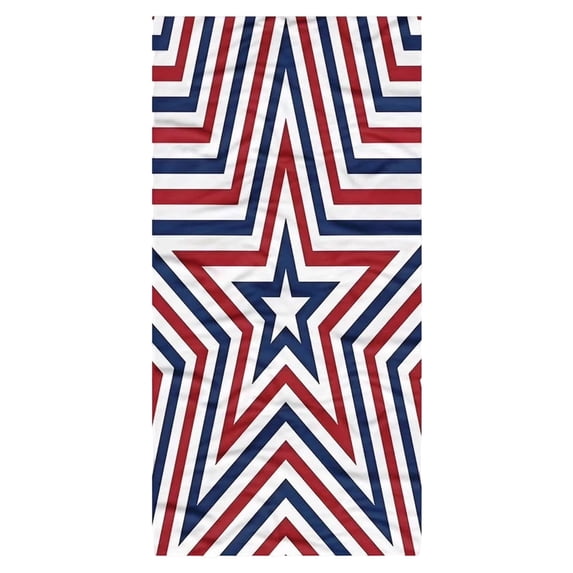 ZhangC 4th of July Patriotic Beach Towel, 30x60 Inch American Flag Beach Towel, Red White and Blue Patriotic Comfortable Soft Highly Absorbent Towel for Beach Pool Gym Travel Vacation
