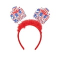 thumbnail image 1 of ZhangC 4th of July Patriotic Headband, Independent Day Red White and Blue Headband Decoration, 250th Anniversary Patriotic Accessories, Gifts for Women, 1 of 6